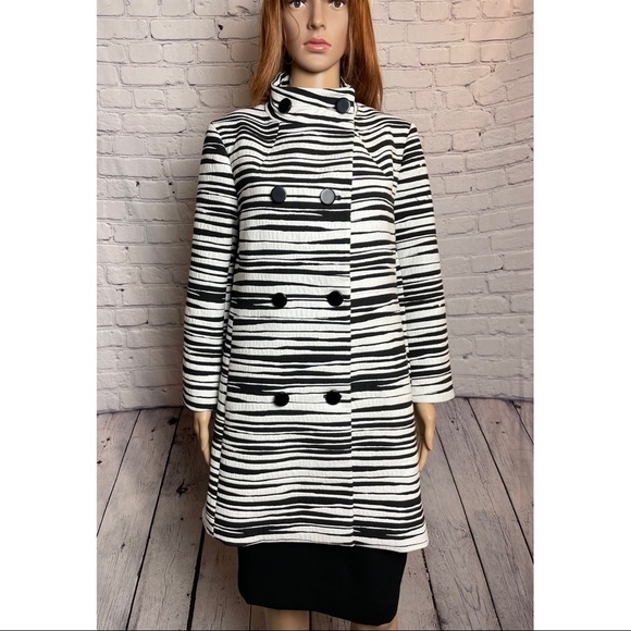 Ann Taylor Jackets & Blazers - NWT New Ann Taylor Women Black White Zebra Print Coat Size M